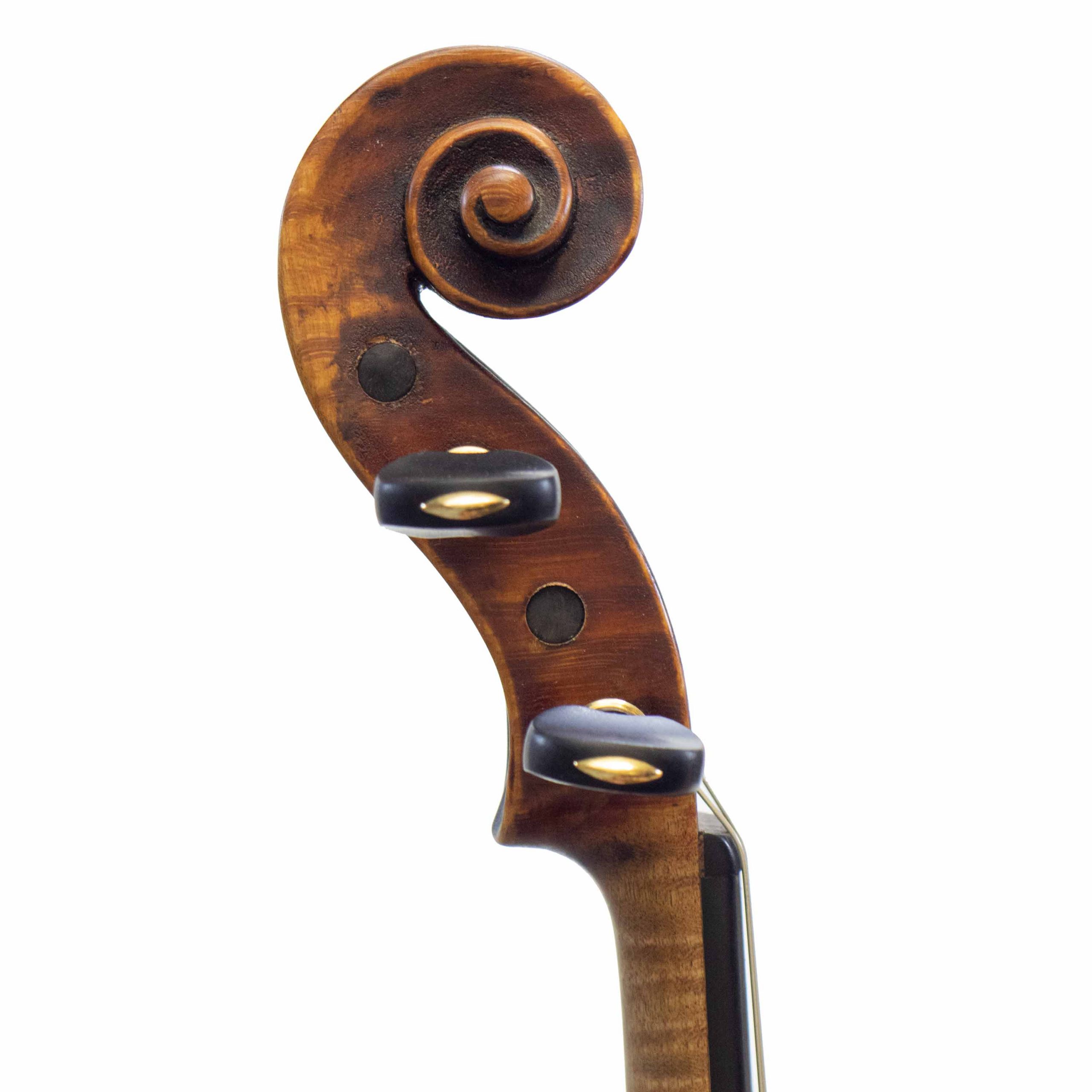1924 Franz Joseph Koch Violin scroll