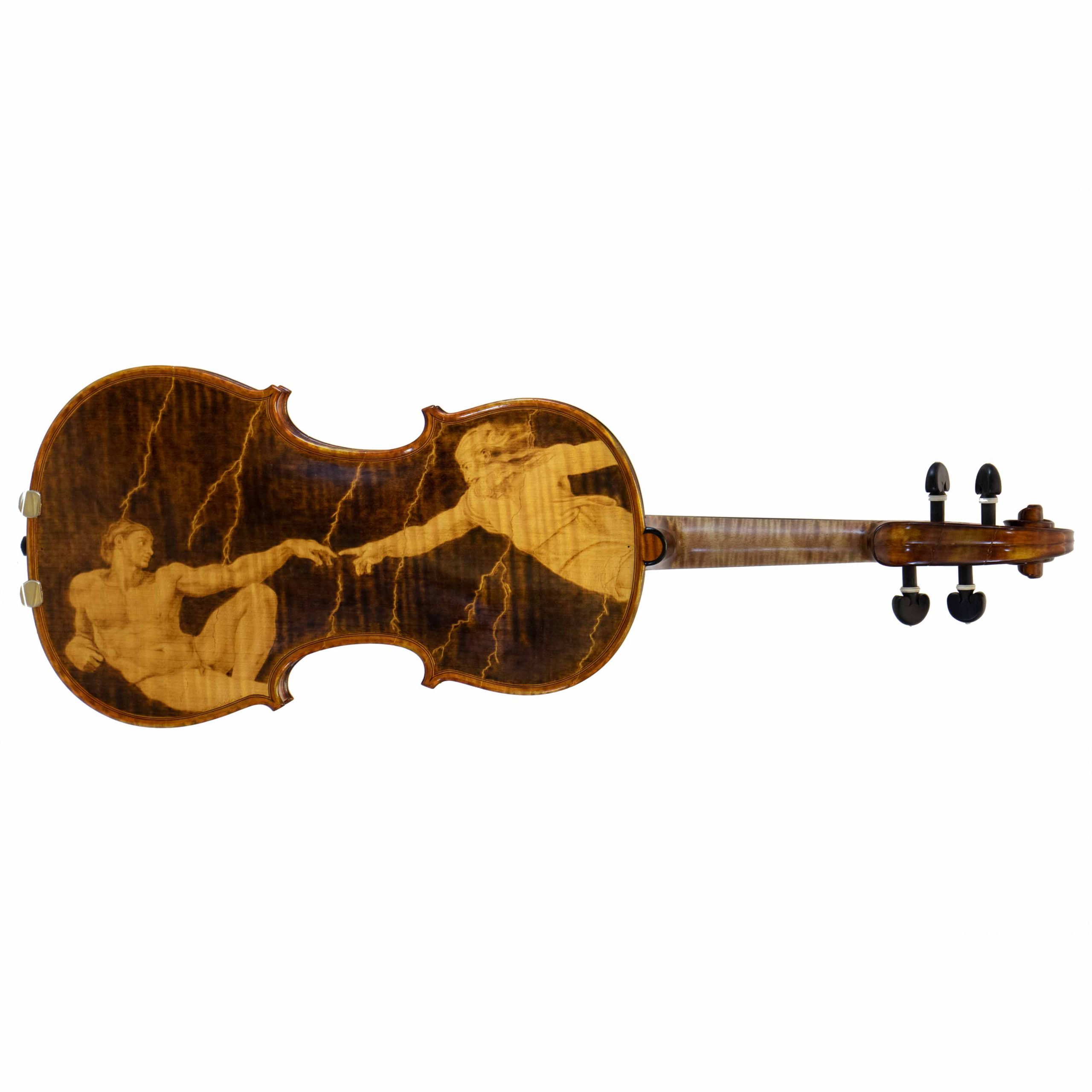 2004 Gliga Vasile Violin on side